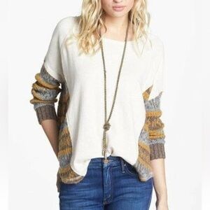 Madewell Textured Knit Panel Top